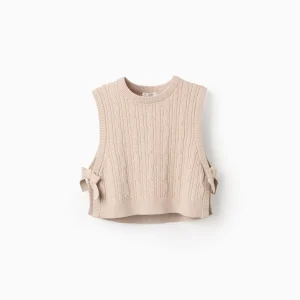 Chaleco punto niña beige lazos Zippy Ref. ZKGAP0402_25052