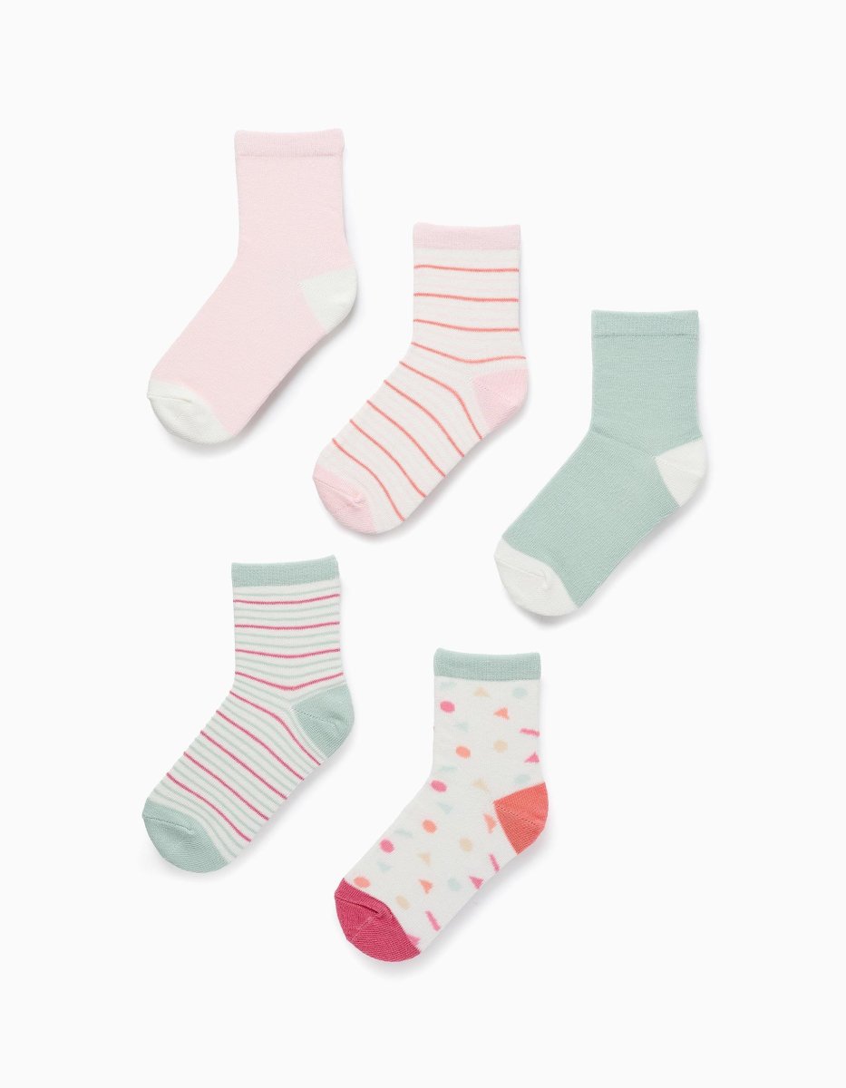 Pack 5 calcetines niña surtido pastel Ref. ZKGUN0302_25034
