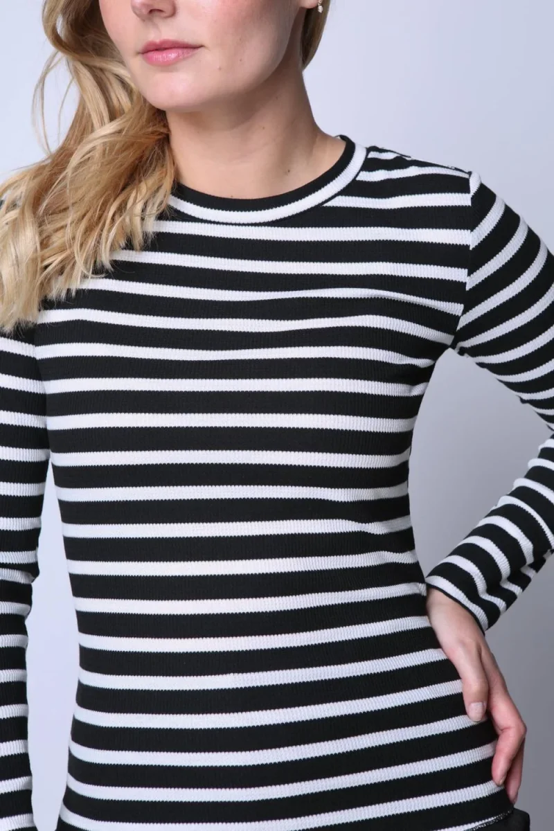 Polera Rayas Feña Negro Eclipse - Imagen 4