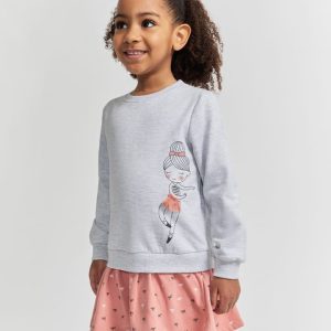 Vestido niña gris – Ref. 353014