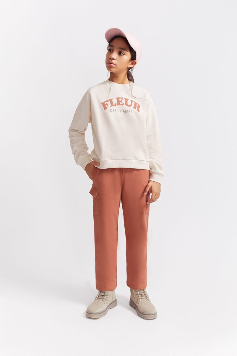 Conjunto niña «Fleur des Champs» y pantalón cargo– Ref. 356053 - Imagen 2