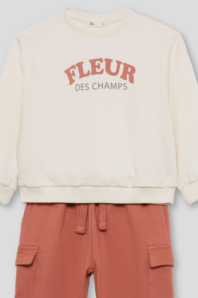 Conjunto niña «Fleur des Champs» y pantalón cargo– Ref. 356053 - Imagen 7