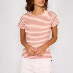Polera Rayas Francesca Rosa