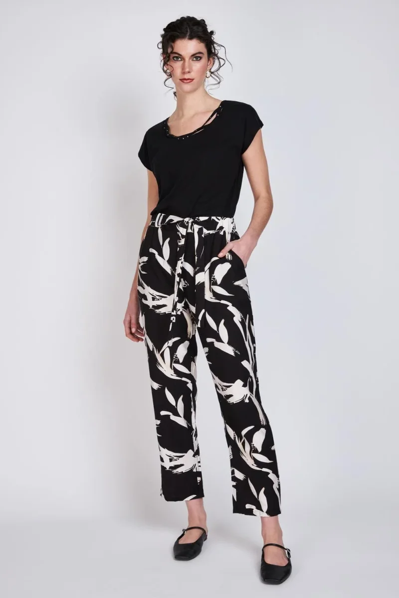 Polera Detalles Escote Bernardita Negro Woman by Eclipse - Imagen 4
