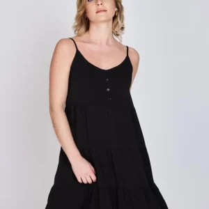 Vestido Tiritas Ana Negro Eclipse