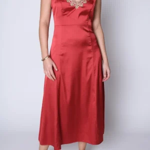 Vestido Mina Terracota Eclipse