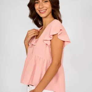 Blusa Escote con Lazo Laura Rosa