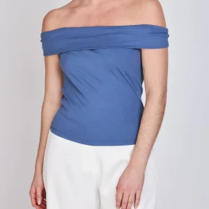 Top Hombros Descubiertos Bardot  Azul ATR by Eclipse