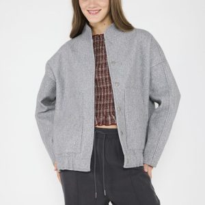 Chaqueta Bomber Alison Gris