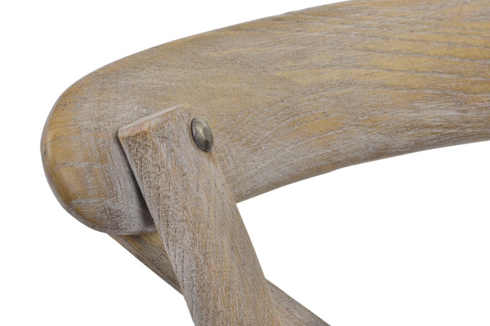 Silla madera rubberwood natural (44 cm) - Imagen 5