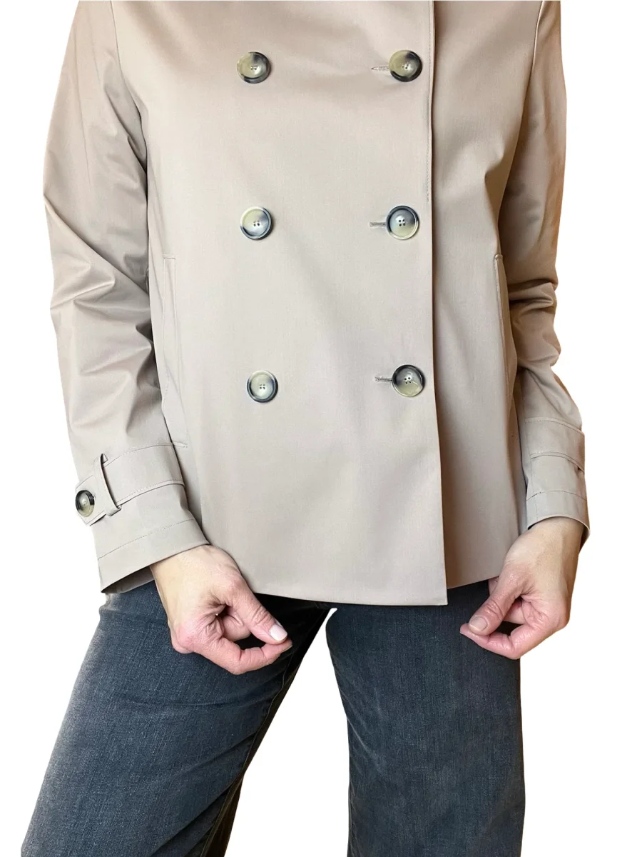 Chaqueta Harris Wharf London Trench Técnica Camel - Imagen 7