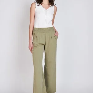 Pantalón Cintura Elasticada Ale Verde Militar Eclipse