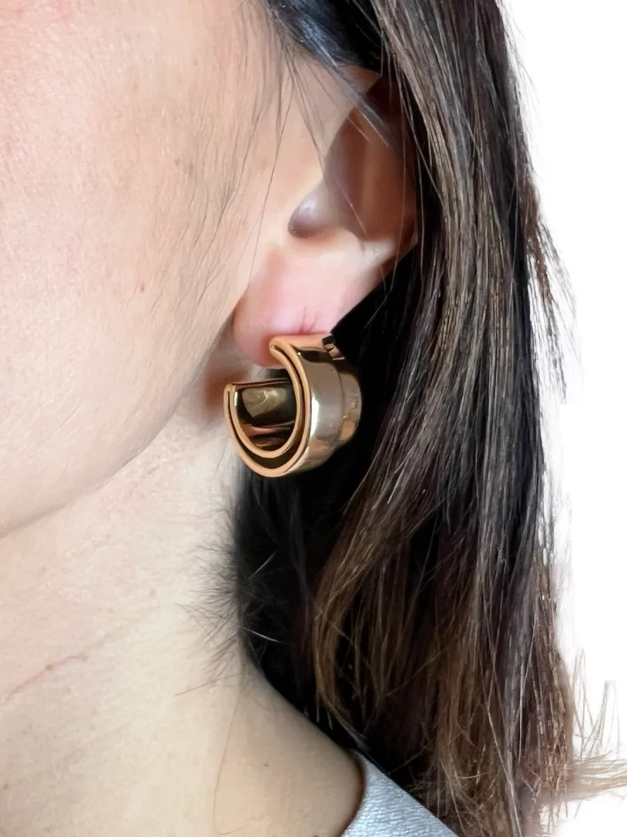 Pendientes Liviana Conti Doble Aro - Imagen 6