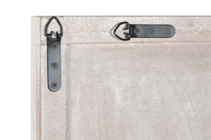 Cabecero con diseño Sol en MDF decapado blanco para cama de 150 cm - Imagen 5