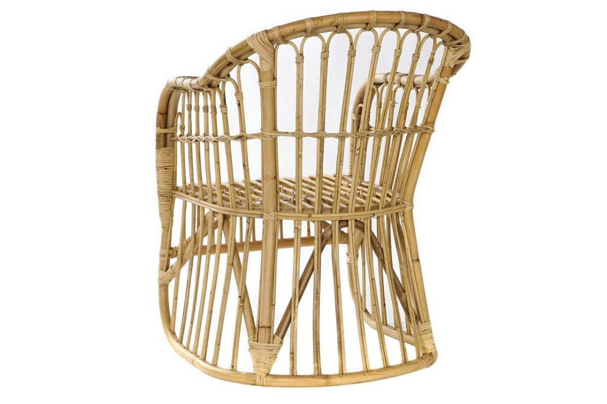 Butaca Ergonómica de Ratán Natural de Diseño Abierto - Imagen 4