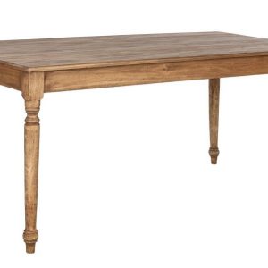 Mesa de Comedor Caobilla Natural Estilo Clásico