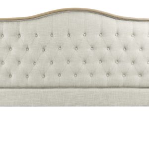 Cabecero lino capitoné beige (180 cm)