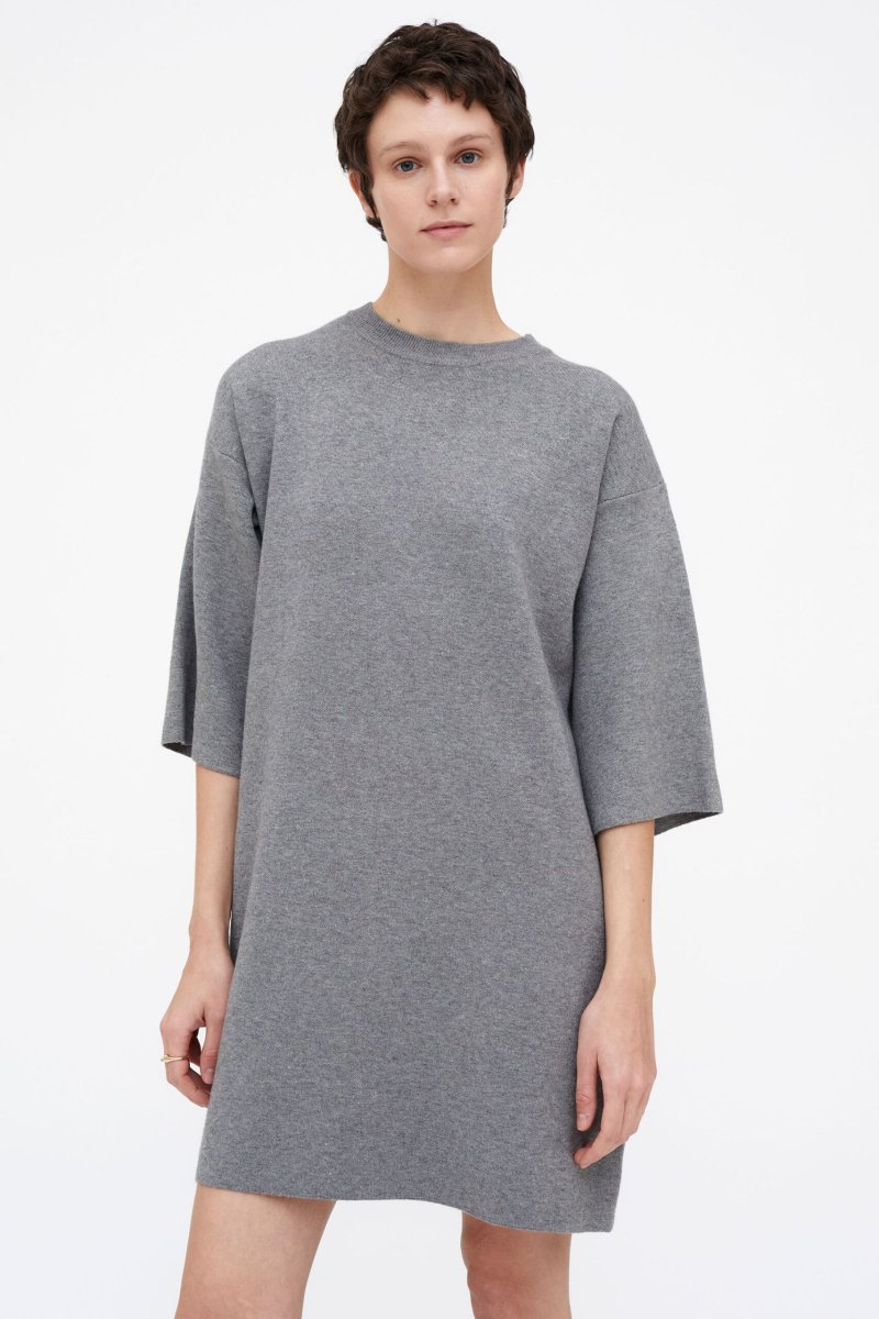 Vestido punto gris - Imagen 5