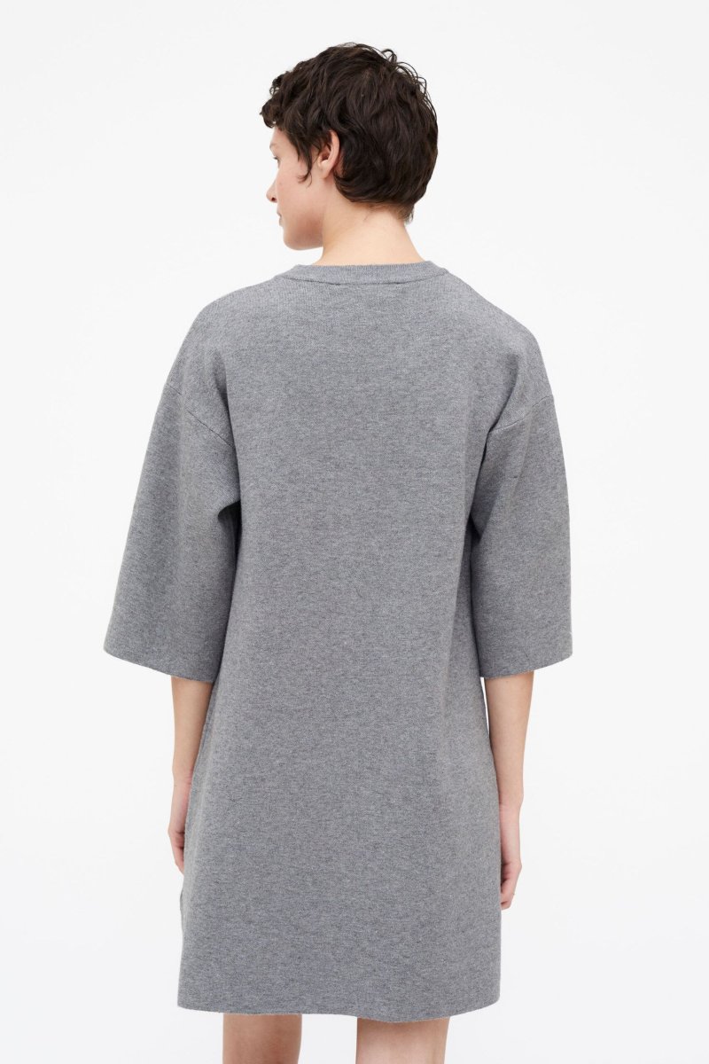 Vestido punto gris - Imagen 4