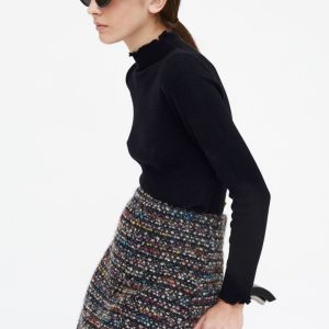 Falda tweed multicolor