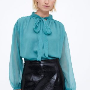 Blusa verde agua