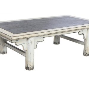 Mesa de Centro Estilo Ming Olmo y Ratan Decapé