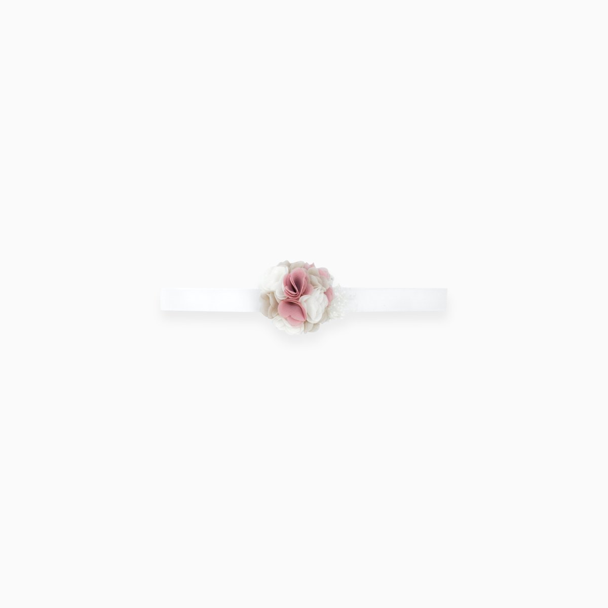 Turbante bebé flor rosa - Imagen 2