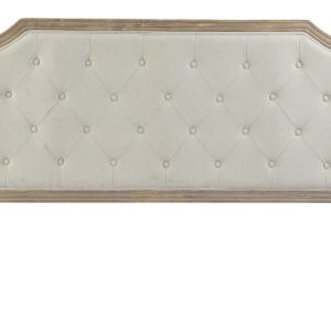 Cabecero lino beige capitoné (160 cm)