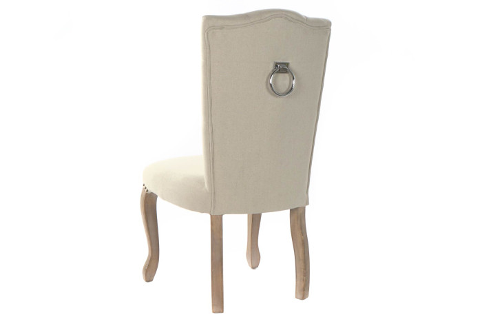 Silla lino beige (51 cm) - Imagen 5