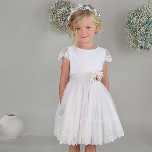 Vestido Niña Vintage Margarita Manga Corta