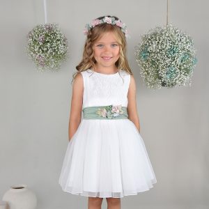 Vestido Niña Flor de Botón