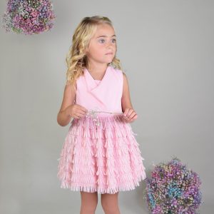 Vestido Niña Flecos