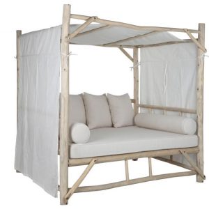 Cama Chill Out Exterior de Teca y Poliéster
