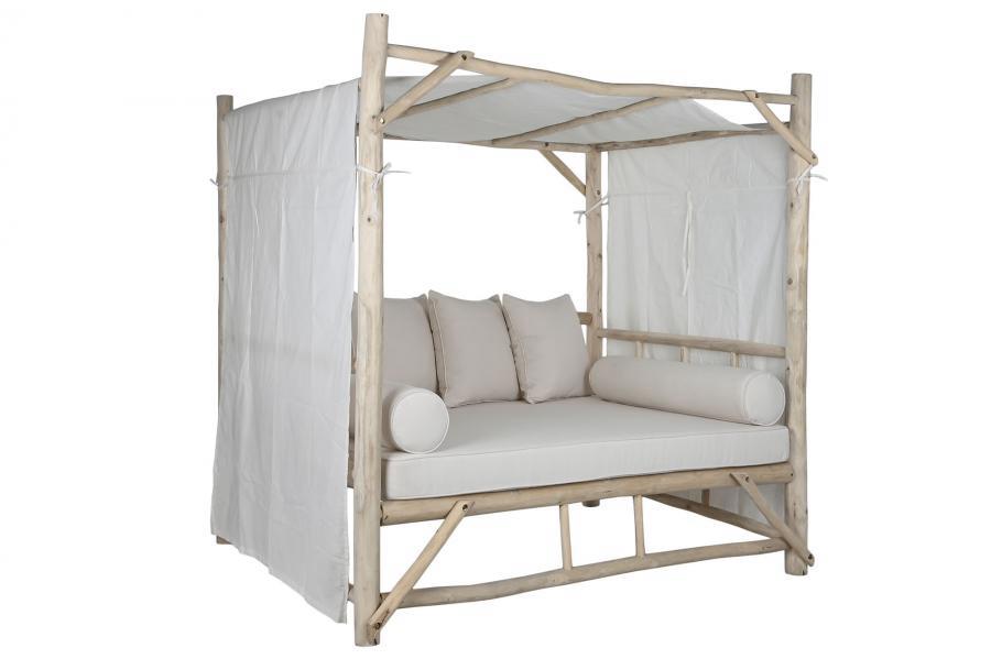Cama Chill Out Exterior de Teca y Poliéster - Imagen 2