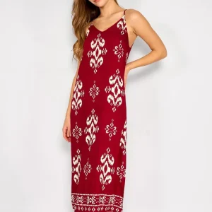Vestido Largo Estampado Paula Burdeo