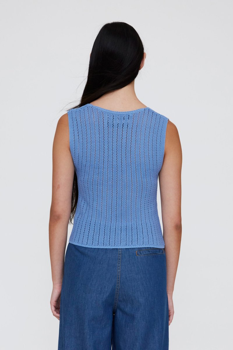 Top punto calado azul - Imagen 3