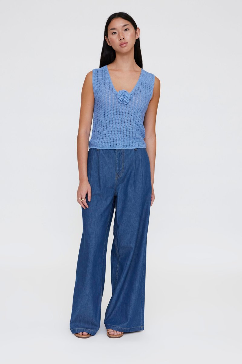 Top punto calado azul - Imagen 5