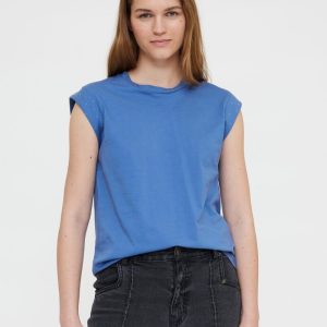 Camiseta apliques azul