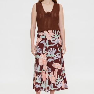 Falda larga estampado Manglar