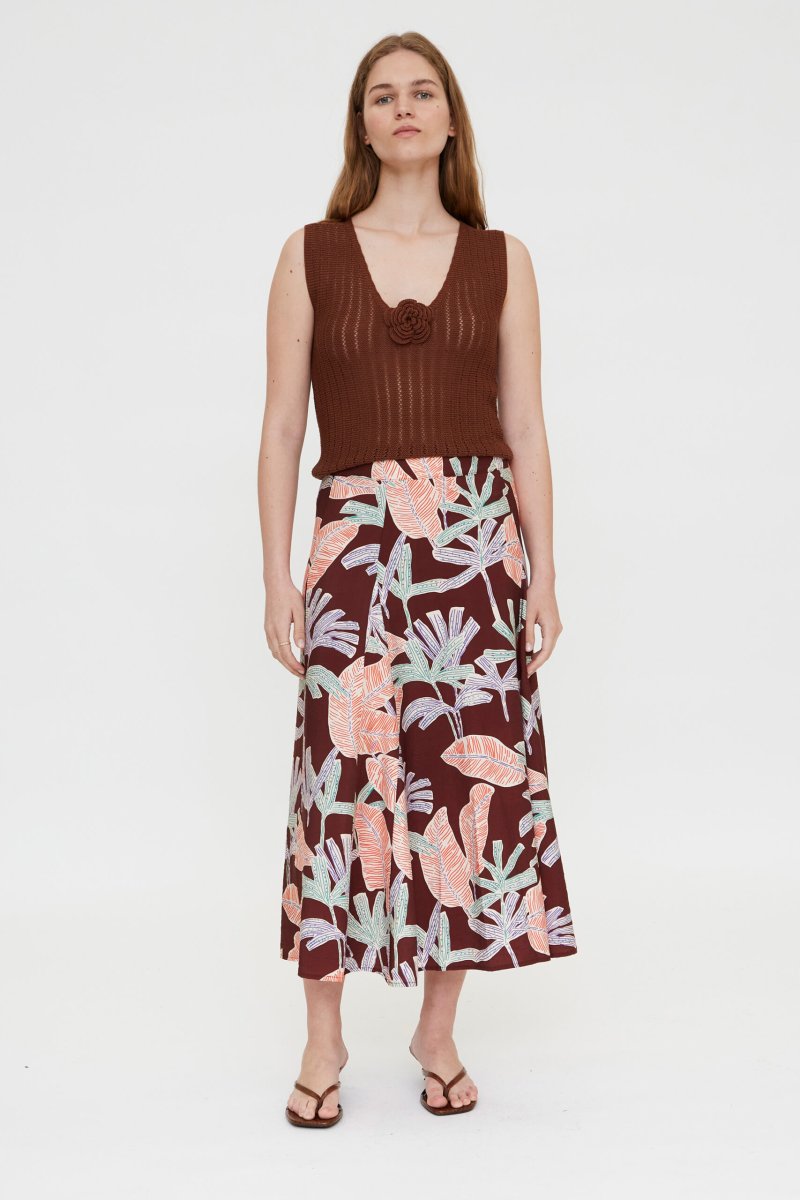 Falda larga estampado Manglar - Imagen 2