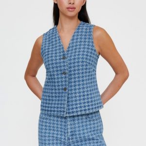 Chaleco Jacquard Denim