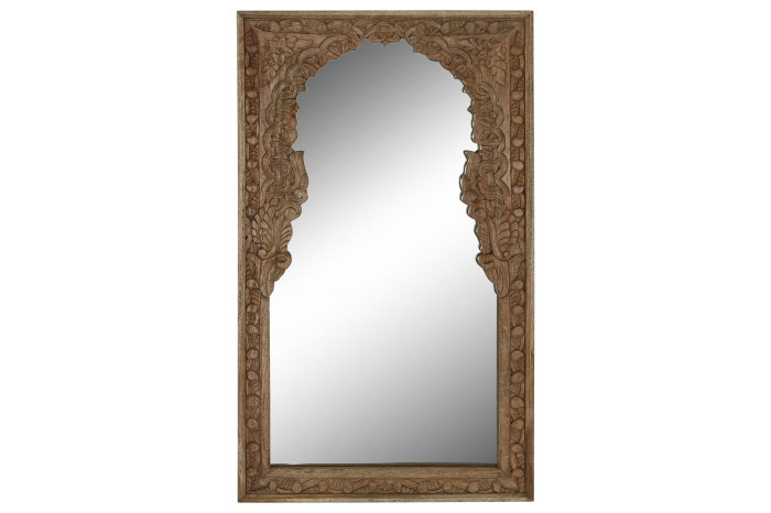 Espejo MDF Cristal Tallado Natural