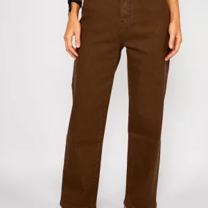 Jeans Rectos Tiro Alto Sofía Chocolate