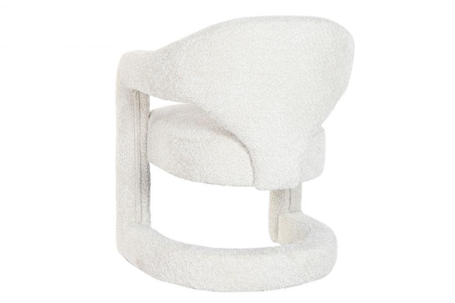 Sillón Bouclé Crudo Diseño Orgánico y Envolvente - Imagen 5