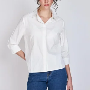 Camisa Manga Tres Cuartos Verónica Blanco Woman by Eclipse