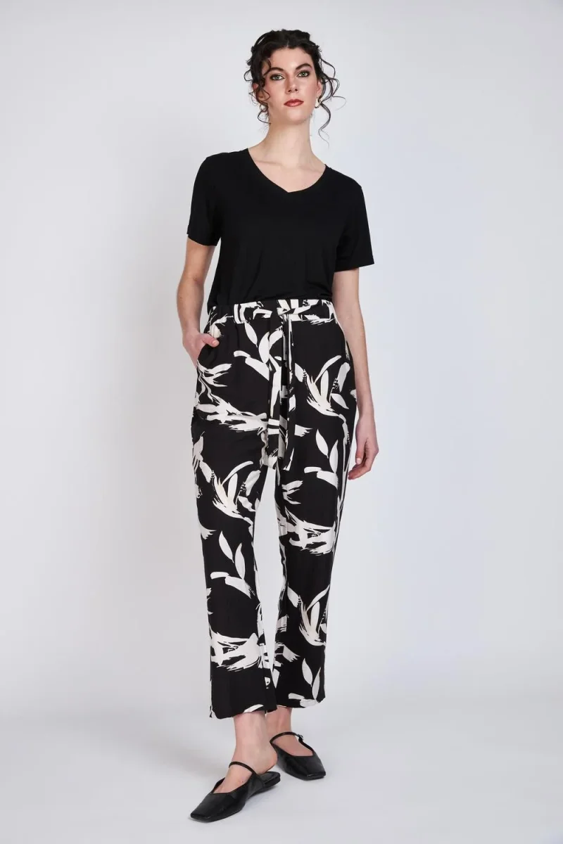 Pantalón Estampado Asunción Negro Woman by Eclipse - Imagen 5