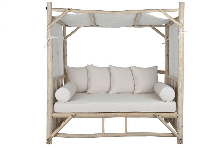 Cama Chill Out Exterior de Teca y Poliéster - Imagen 3