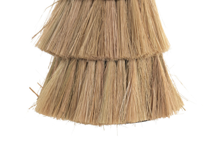 Lámpara Sobremesa Artesanal de Fibra Natural con Diseño Orgánico - Imagen 6