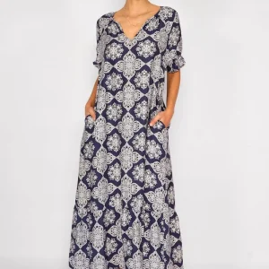 Vestido Largo Laura Azul