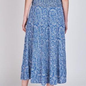 Falda Cintura Elasticada Lucía Azul Eclipse